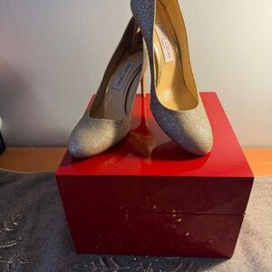Jimmy Choo Glitter Heels gold Sparkle Pumps EU 39/ US 8,5